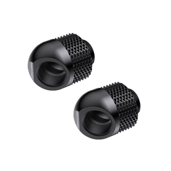 

fans & coolings granzon 2pcs g1/4'' 90 degree /45 rotary compression fitting / water cooling adaptors copper metal connector gd-45/g