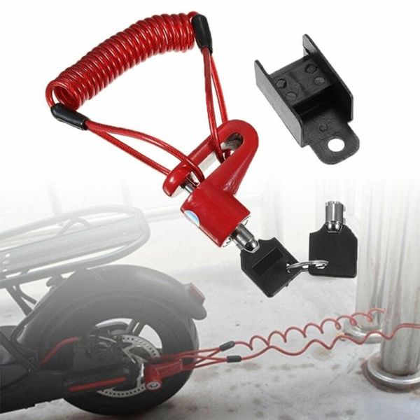 

bike locks electric scooter lock anti-theft steel wire bicycle disc brakes wheels locker cycling accessories