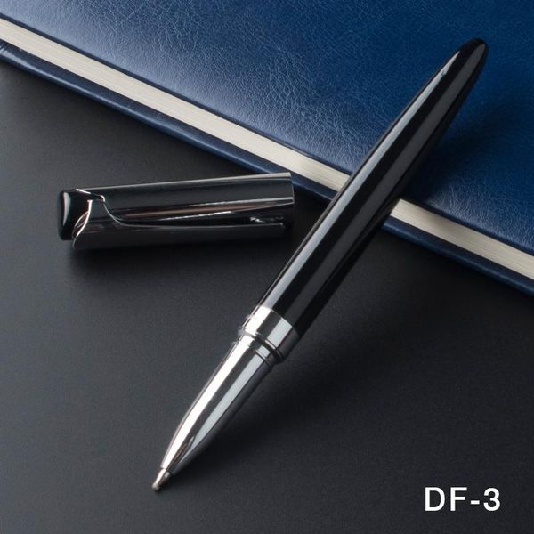 

gel pens luxury metal roller ball pen 0.5mm black blue red silver clip office business writing ballpoint gifts stationery supplies