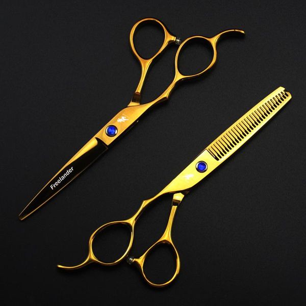 

hair scissors 5.5 6 left-handed golden dragon salon haircut and hairdressing teeth shear thinning flat