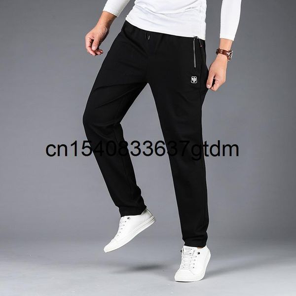 

autumn men's extra large casual pants, Black