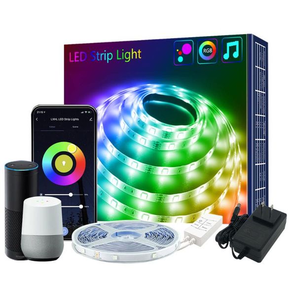 

music strip lights rgb smd tape light waterproof color changing pography bluetooth control flash heads