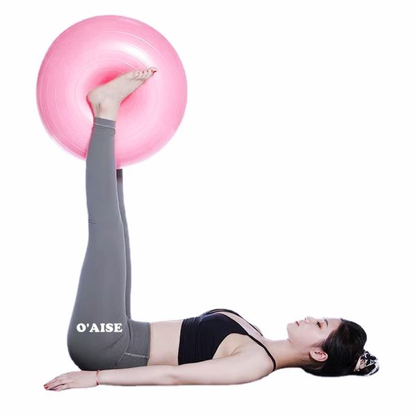 

balance yoga ball 55cm donut gym exercise workout fitness pilates yjq02