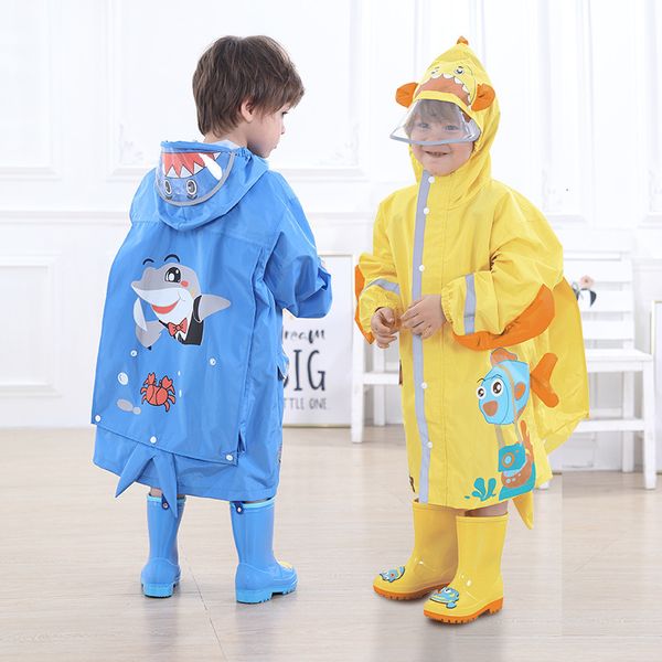 

raincoat children's boys' and girls' kindergarten poncho baby cloak schoolbag pupils' rain gear 12