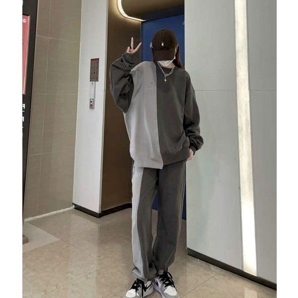 

women's two piece pants set casual fleece tracksuit women autumn 2021 sets oversized hooded long sleeve hoodie sport lady suit, White