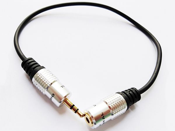 Cavi audio, cavo convertitore adattatore per cuffie stereo da 3,5 mm jack maschio a femmina di alta qualità 30 cm/2 pezzi