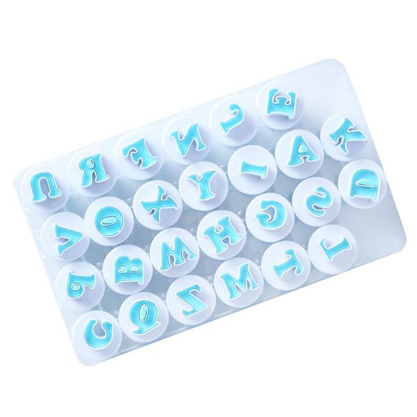 

baking & pastry tools diy upper lower case alphabet letter number cake mould fondant sugarcraft cookie plunger cutter mold decorating