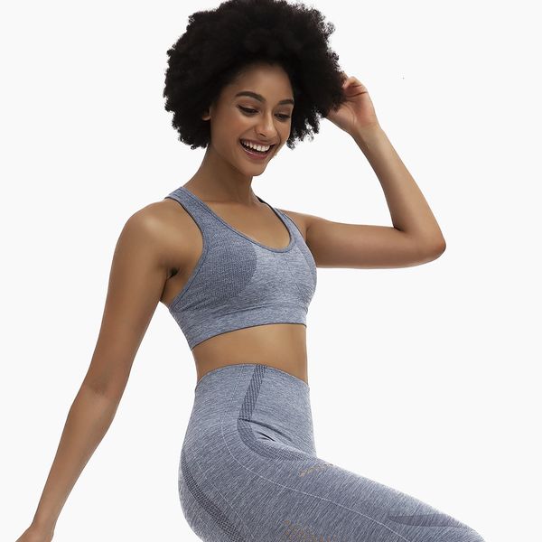 

women's tracksuits ensemble women sportswear fitness hollow out sport suit seamless yoga set tracksuit high waist gym wear ru, Gray