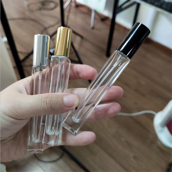 

storage bottles & jars transparent perfume travel pocket glass spray empty hand washing gel refillable bottle 10ml