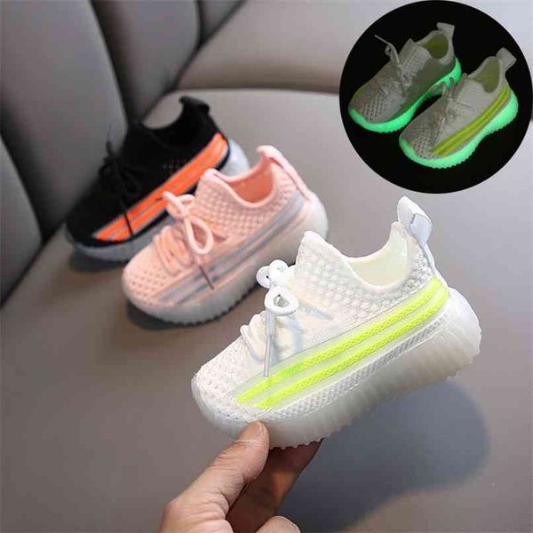 

sport children girls shoes boys shoes summer autumn fashion breathable baby casual shoes soft bottom non-slip kids sneakers 210913, Black