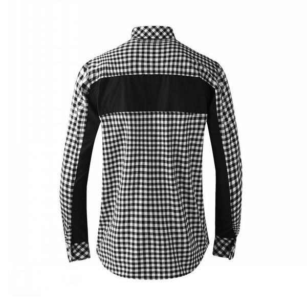

men's casual shirts 2022 autumn men plaid cotton shirt crystal stars colors mixed male single breasted long sleeve camisas, White;black
