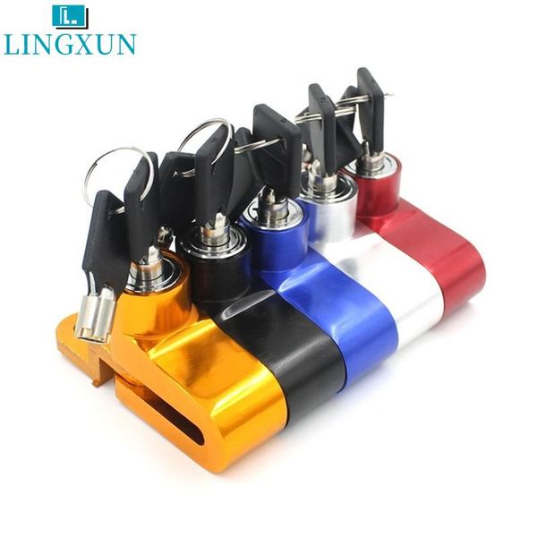 

theft protection lingxun brake lock with fixed bracket modified accessories motorcycle anti lb052