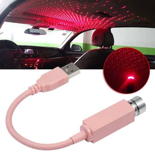 

car roof atmosphere star lamp ambient light led projector red violet night adjustable multiple lighting effects interior&external lights