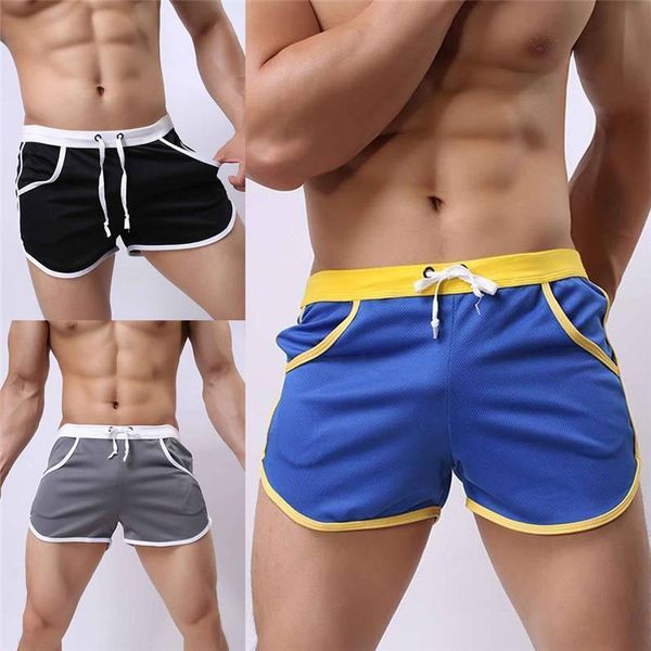 

men summer swim shorts swimwear swimming trunks underwear boxer briefs men's, White;black