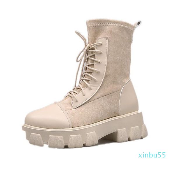 

boots women black sock punk gothic women's ankle shoes platform white cool ladies lace up