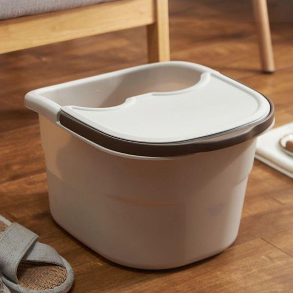 

bathing tubs & seats portable plastic foot bath spa massage bucket washing basins with cover and handle