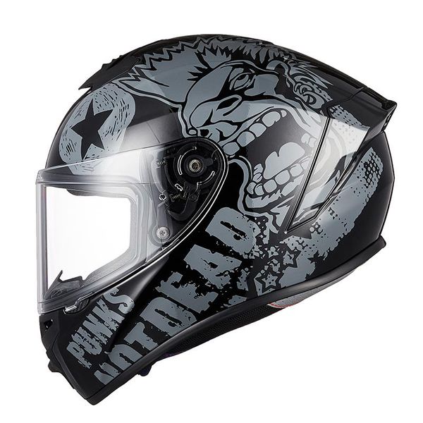 

motorcycle helmets helmet electric men and women summer full face racing gray-covered four-season