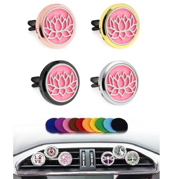 

30mm car diffuser locket air freshener fragrance essential oil vent clips
