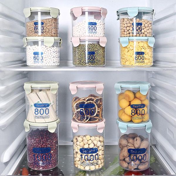 

storage bottles & jars kitchen grains box grain bean contains sealed food container refrigerator tank