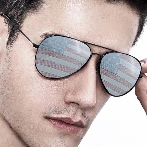 

sunglasses independence day glasses classic usa flag party prop sun for men, White;black