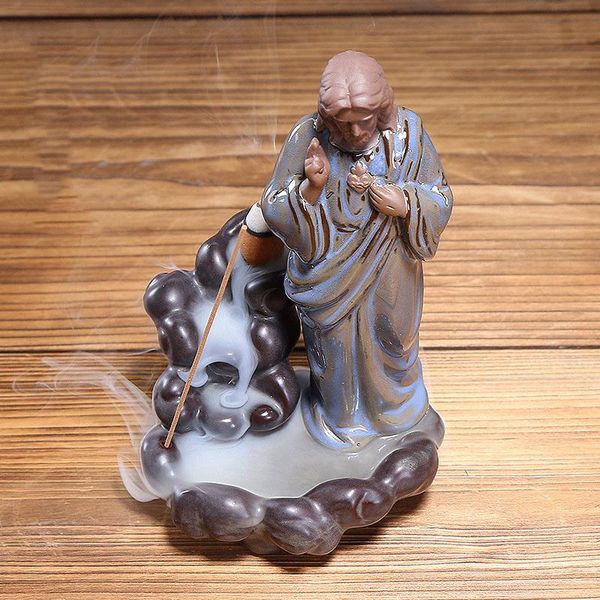 

fragrance lamps creatives incense burners jesus virgin backflow home decoration censer religious figurine for ornament tn88
