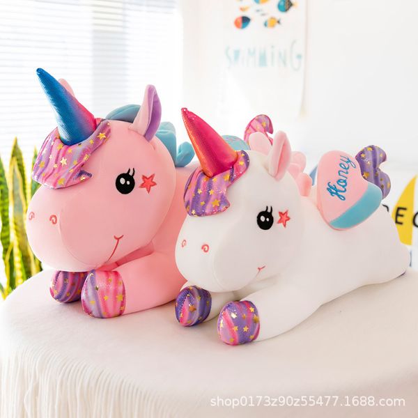 

unicorn dolls plush queen size bed girl strip sleeping pillow doll gift