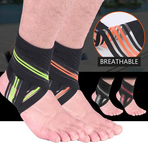 

ankle support 2pcs protector brace adjustable plantar fasciitis compression sleeve sport football basketball volleyball, Blue;black