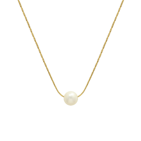 

chokers franch vintage imitation pearls pendants teen girls's titanium steel necklaces for women 2021 chains statement on neck, Golden;silver