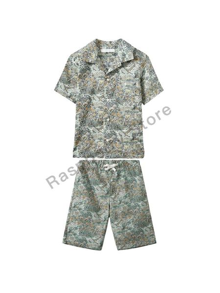 

pre-sale may 5th boys clothes set liberty shirt short bp gray green clothing sets, White