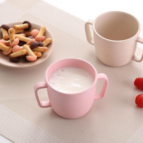 

mugs bamboo fiber milk cup environmental protection coffee originality drinking water child lovely cartoon breakfast gift