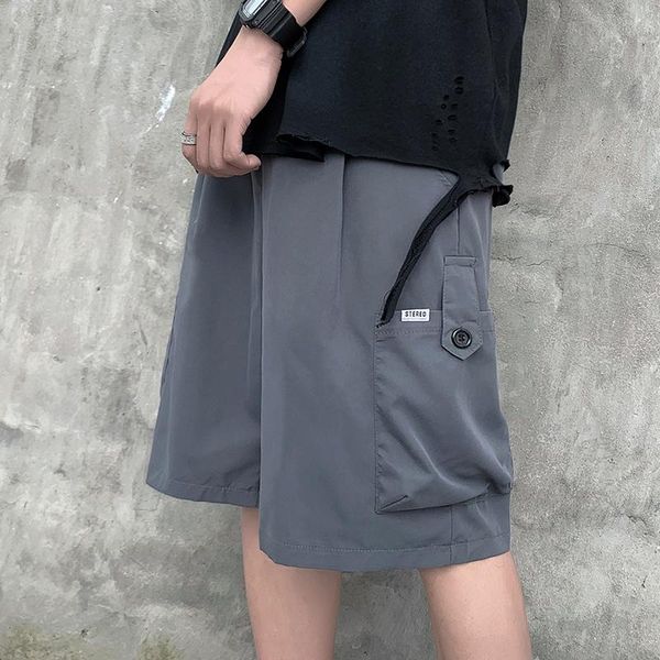 

harajuku style five-point pants men's trendy brand personality hip-hop loose casual shorts summer streetwear homme, White;black