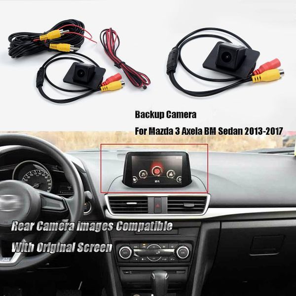 

car rear view cameras& parking sensors 12v original camera backup reverse for 3 axela bm sedan 2013-2021 accessories