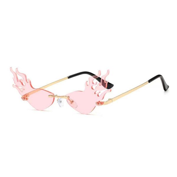 

sunglasses party halloween personality men and women flame brand designer outdoor sports street shooting glasses uv400, White;black