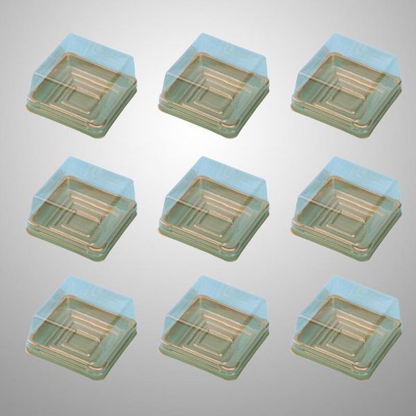 

gift wrap 50 pcs 80g cake boxes plastic square moon tray food packaging