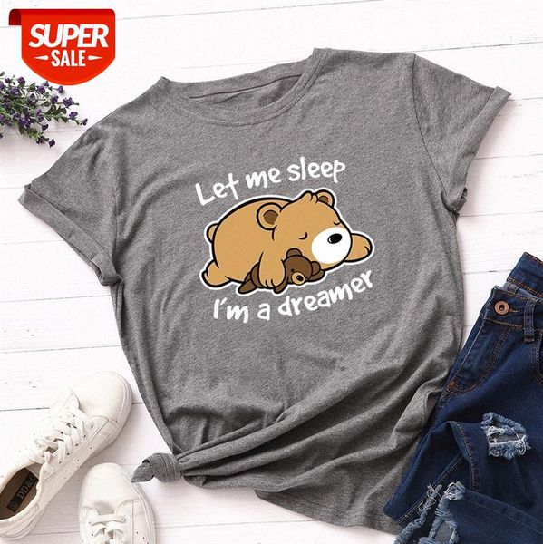 

women's loose round neck short-sleeved cotton t-shirt #a58d, White