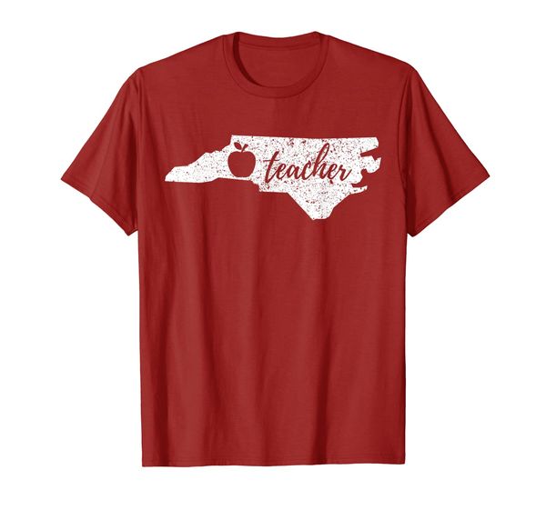

red for ed north carolina teacher protest shirt men women, White;black