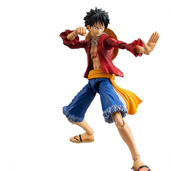 Anime One Piece Monkey D Luffy PVC Ação Figura Coleção de estátua Modelo Crianças Toys Doll 17cm Q0621