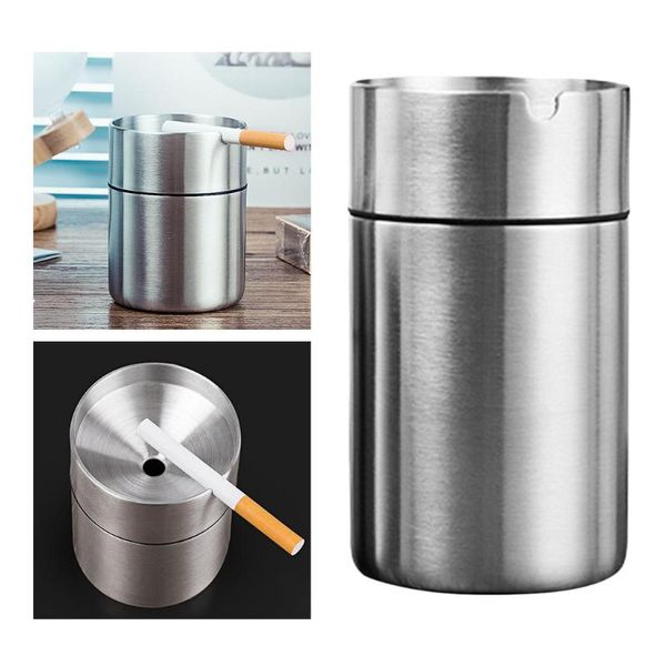

car organizer ashtray stainless steel portable ash container mounting