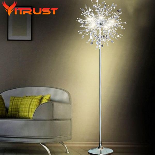 

floor lamps lampadaire de salon modern crystal standing stainless steel led for living room moderno lamparas pie