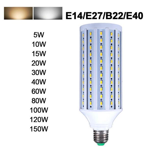 

bulbs smd5730 led lamp corn ac85-265v e27/e14/b22/e40 for chandelier lampada light replace halogen ceiling