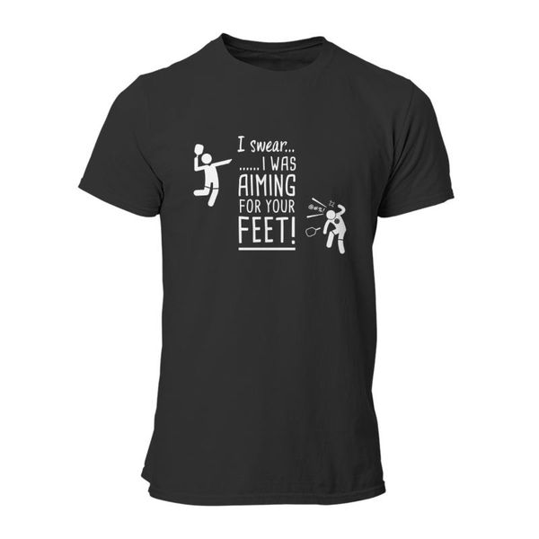 

men's t-shirts aiming for your feet funny pickleball vintage wholesale clothes couples matching cute sleeve streetwear men clothing 626, White;black