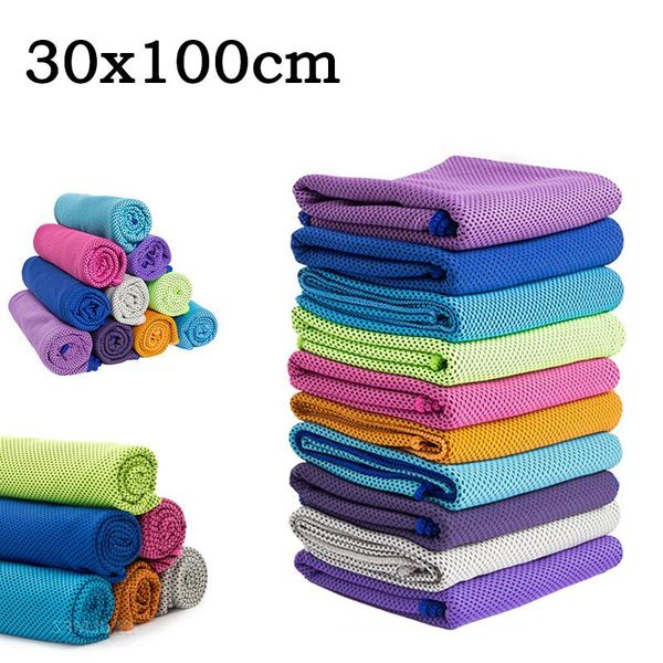 

car sponge 30x100cm sports ice cooling towel universal wicking workout home cleaning towels summer