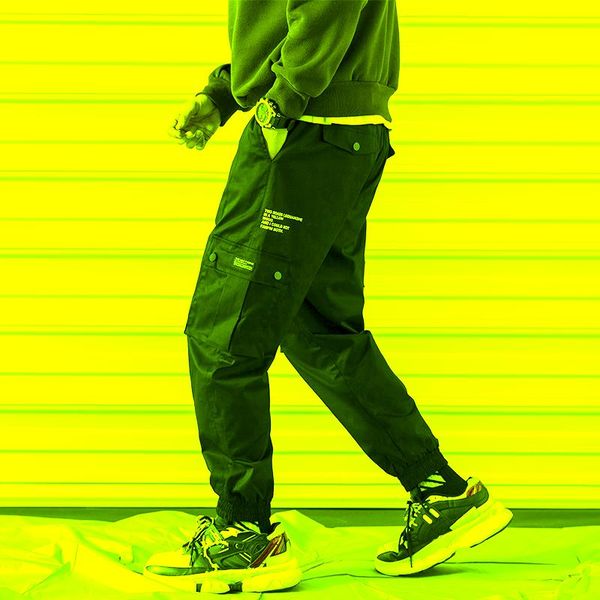 

mens harem joggers pants men black gray cargo spring male ankle-length printed stretch waist with pockets trousers m-5xl men's