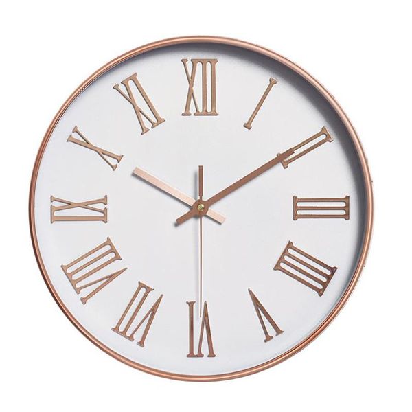 

wall clock living room modern design minimalist mute quartz 3d roman numerals home decor hanging 12 inches 30cm clocks