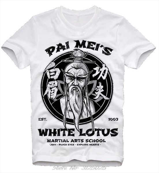 

cotton design 3d mens t shirt tee pai meis white lotus kill bill hattori hanzo retro vintage fitted, White;black