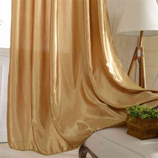 Modern Gold Curtains Windows Colorido Windows Sombra Curtain Curtain Sala de Living Quarto Varanda Painel Translúcido Cortina 210913