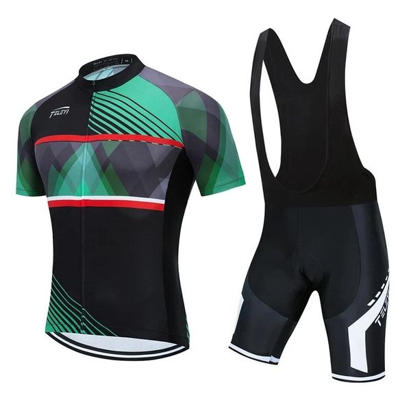 

racing sets 2021weimostar summer men's road bike short-sleeved shorts suit quick-drying breathable lightweight fabric outdoor sportswea, Black;blue