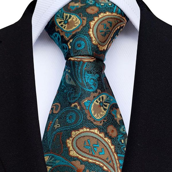 

neck ties 2021 paisley polyester jacquard men's tie wedding groomsmen casual business, Blue;purple