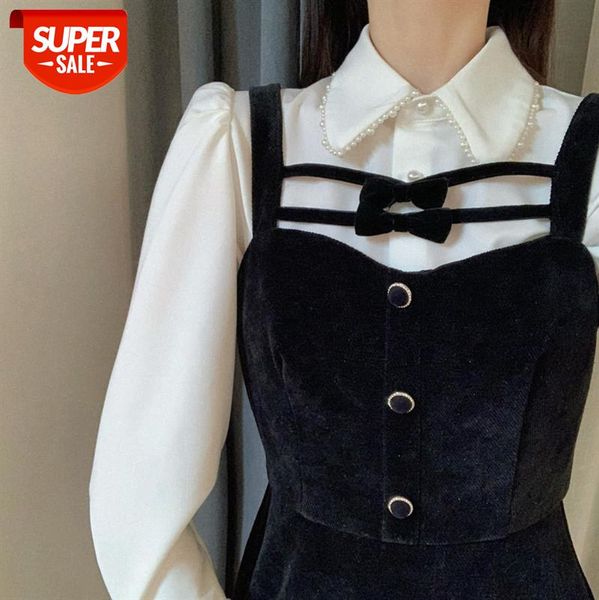 

the suit, young girl, little can match fashion, salt be sweet, two-piece suit reduce age #6a3a, White;black