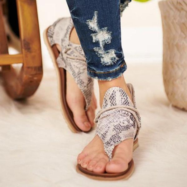 

women sandals leopard print summer shoes plus size fashion flat with, Black